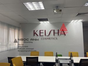 Công trình thi công logo chữ nổi công ty KEIJHA